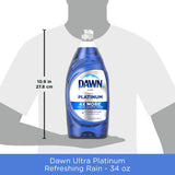 Platinum Liquid Dish Soap, Refreshing Rain Scent, 34 Fl Oz