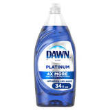 Platinum Liquid Dish Soap, Refreshing Rain Scent, 34 Fl Oz